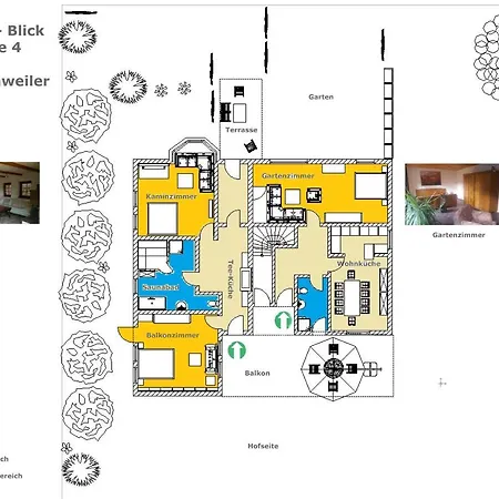 Гостевой дом Haus Burgblick Kaminzimmer *
